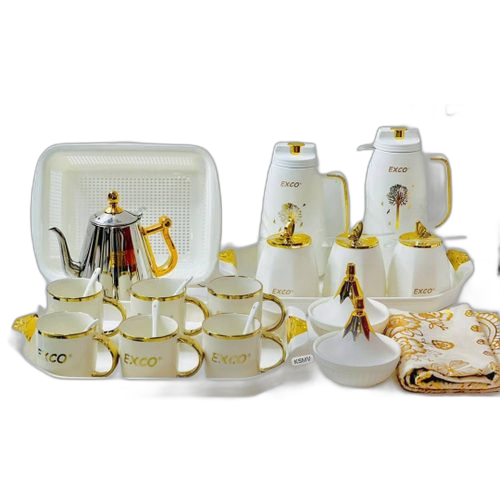 Ensemble vaisselle 24pièces blanches luxe pour la maison
