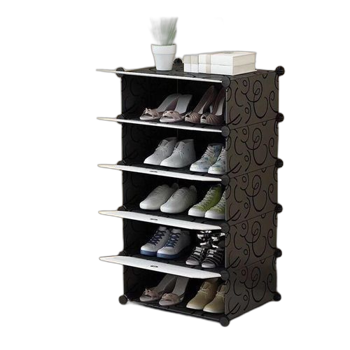 Etagère à chaussures modulable diy 6 cubes divisés en 2