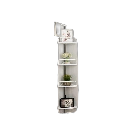 Etagère de salle de bain, meuble de rangement au dessus des toilettes blanc