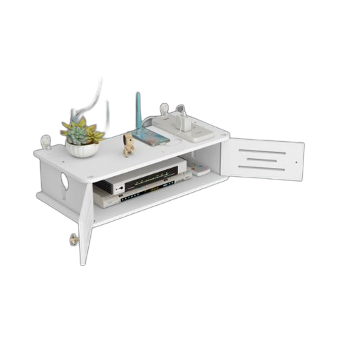 Etagère murale compatible dvd/décodeur/lecteur 30cm