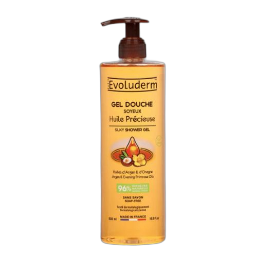 Evoluderm gel douche soyeux huile précieuse 500 ml