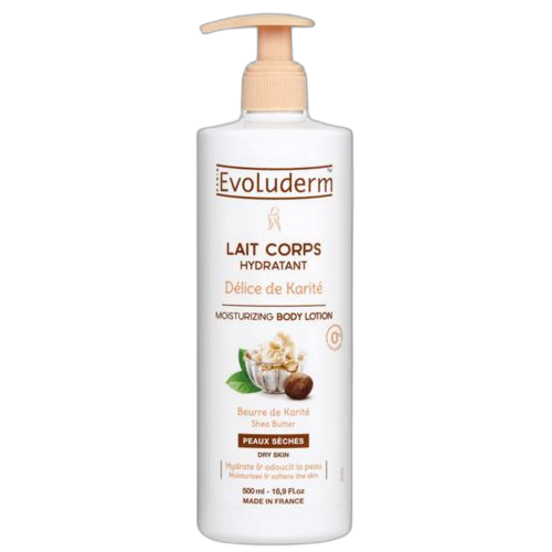 Evoluderm lait corps hydratant délice de karité 500ml
