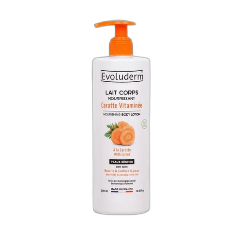Evoluderm lait corps nourissant carotte vitaminée 500ml