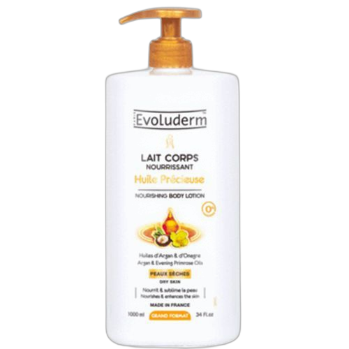 Evoluderm lait corps nourrissant huile précieuse 1000 ml