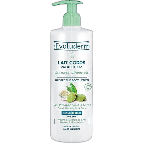 Evoluderm lait de corps protecteur douceur d'amande 500 ml