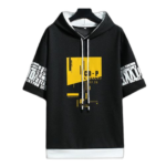 Fashion 2pcs pull à manches courtes à capuche pour hommes+short,ensemble de vêtements de sport décontractés