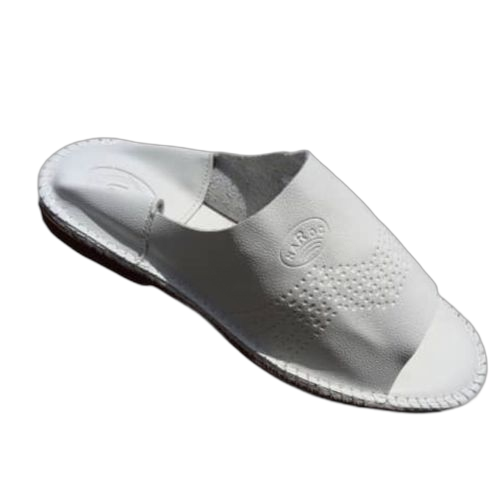 Fashion babouche ouvert blanc (mbarakiss zam promo korité )