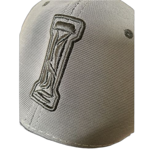 Fashion casquette motif i (cap ou khaf) gris noir / grey black hat