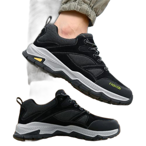 Fashion chaussures de randonnée homme baskets noir