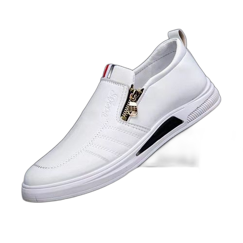 Fashion chaussures en cuir respirantes, chaussures de sport, chaussures décontractées à semelle souple pour hommes