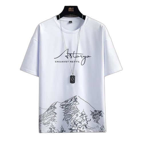 Fashion ensemble 2 pièces homme t shirt + short blanc