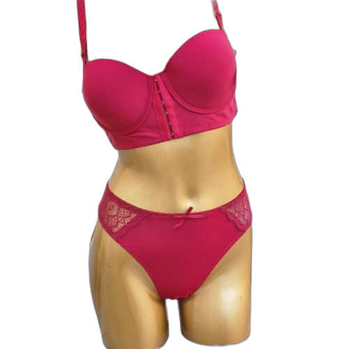 Fashion ensemble brassière et dessous bordure en dentellebleu
