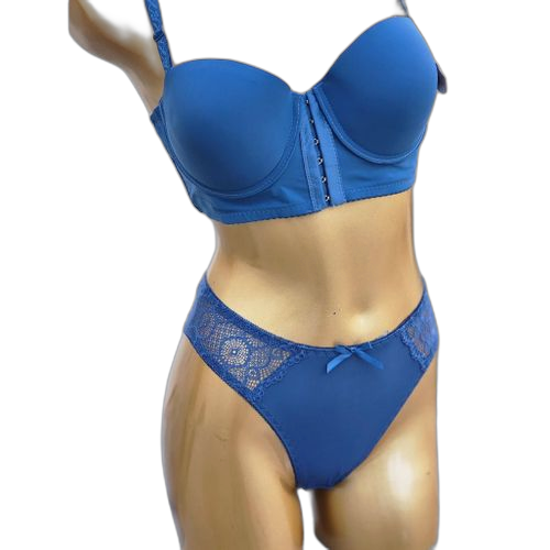 Fashion ensemble brassière et dessous bordure en dentellejaune