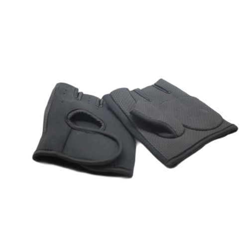 Fashion gant de fitness/musculation en microfibre noiro