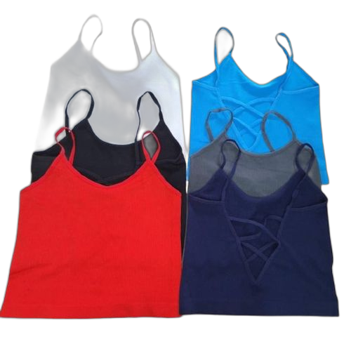 Fashion lot de 6 body débardeur sexy multicolore