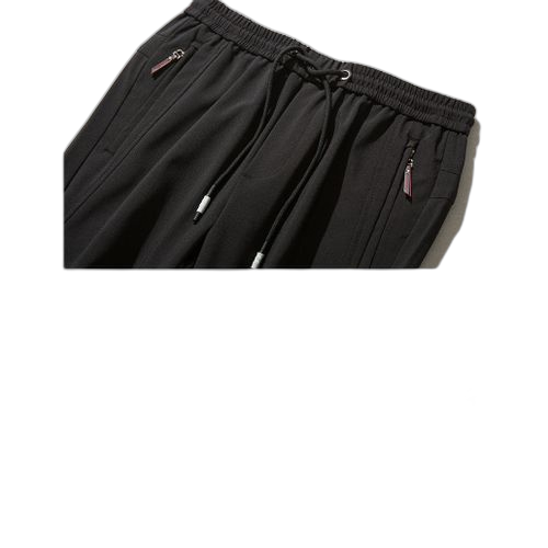 Fashion pantalon de poche zip pour hommes noir