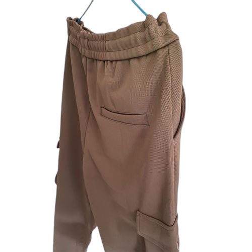 Fashion pantalon jogging avec réglage au pied de survêtement cargo en polaire épaisse avec poche gris noir