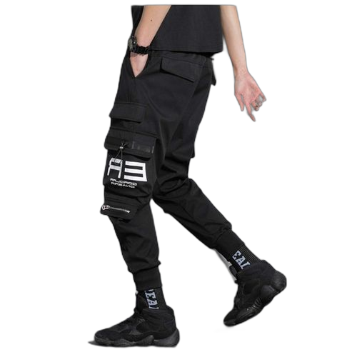 Fashion pantalon slim pour homme pantalon décontracté à la mode pantalon de sport multi poches