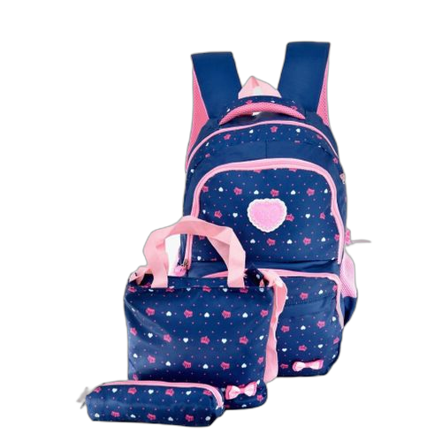 Fashion sac à dosde qualité 3 pièces pour enfants bleu de nuit