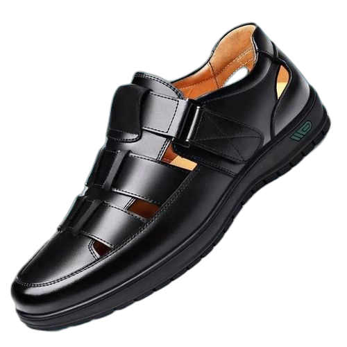 Fashion sandales à dessus en cuir chaussures pour hommes