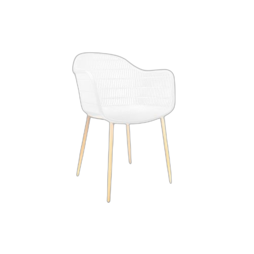 Fauteuil becker blanc