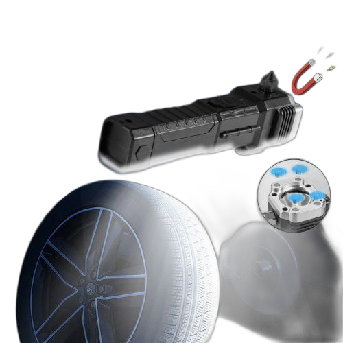 Fcj lampe de poche led super lumineuse avec marteau de sécurité et aimants puissants, torche latérale, lanterne portable pour camping, aventure