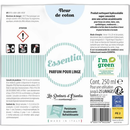 Fleur parfumerie fleur de coton 250ml pour lessive
