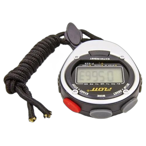 Flott chronomètre numérique professionnel lcd portatif 2 résultats mémoire f 029