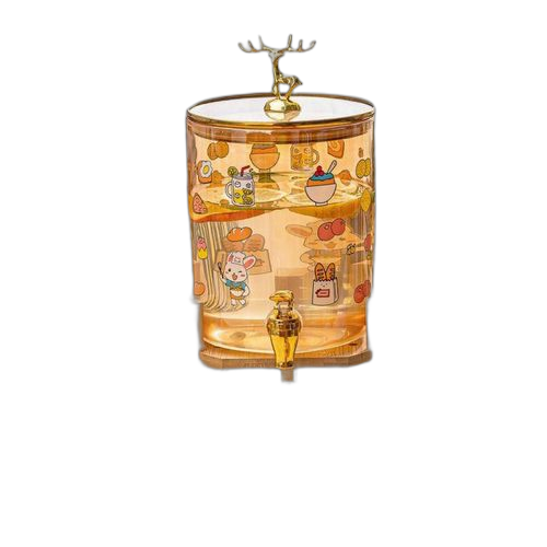 Fontaine a jus 4litres en verre transparent