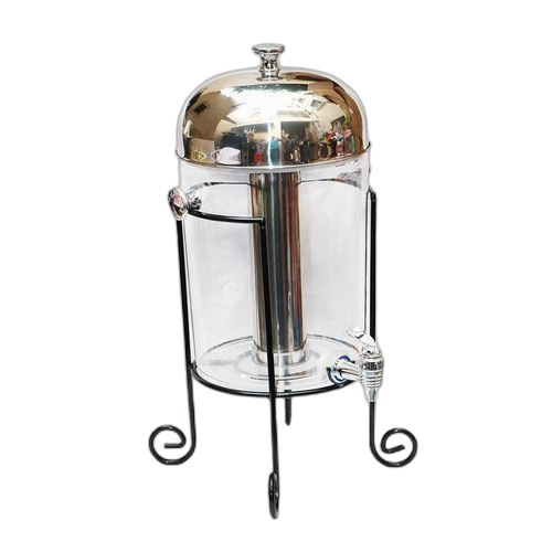Fontaine de jus et eau en verre avec son support 9 litres