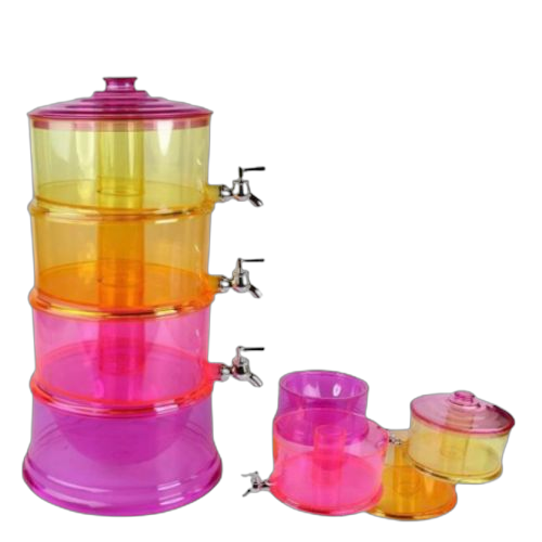 Fontaine distributeur de boissons de 3 couches avec tube de glace