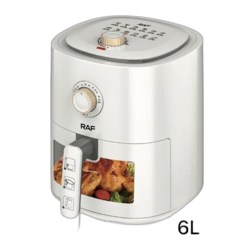 Friteuse à air électrique 6l 1000w air fryer multifonction, mini four 220v