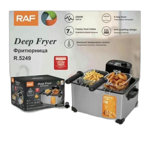 Friteuse électrique7 litres avec deux paniers à friture