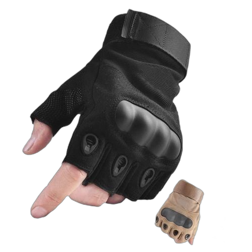 Gant de protection pour motard en microfibre noir
