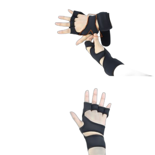 Gants de sport en silicone pour exercices de traction, taille : l