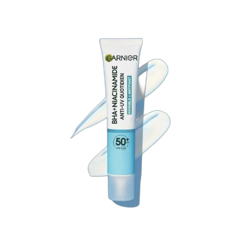 Garnier bha+niacinamide fluide anti imperfections & anti uv quotidien invisible & matifiant spf50 garnier