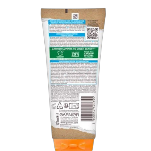 Garnier crème solaire sensitive expert + protecteur fps 50+ : 175ml