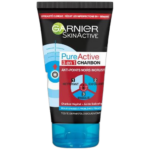 Garnier pure active gel nettoyant 3 en 1 anti points noirs au charbon 150ml