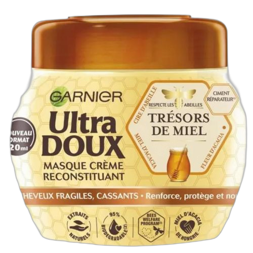 Garnier trésors de miel masque cheveux fragiles et cassants 320ml