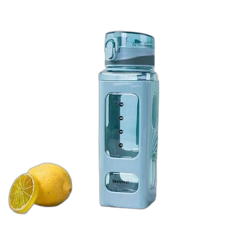 Gourde enfant avec paille carrée 700ml