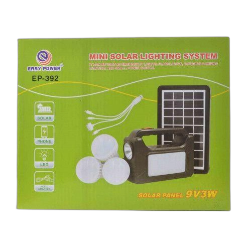 Kit solaire avec 2 ampoules externes3 lampe led et chargeur de téléphone