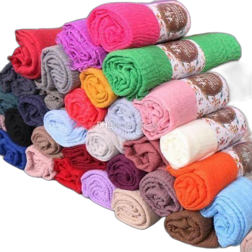 Pack de 06 voile habiba en coton multicouleur
