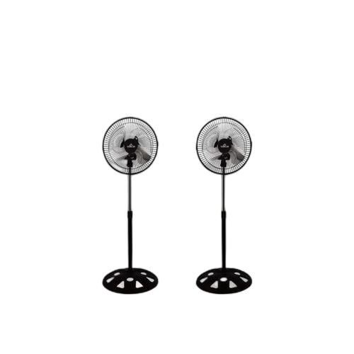 Pack de 2 ventilateur sur pied 10pouces hauteur 90cm noir – Image 2