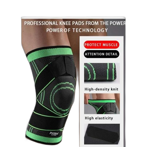 Genouillère de protection élastique en nylon pour le sport, la course, le basket ball, le volley ball