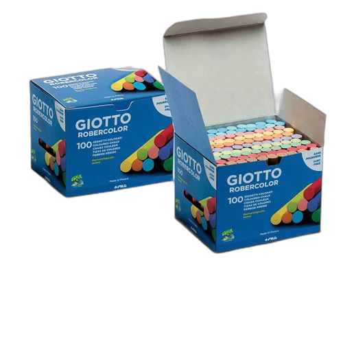 Giotto boîte de 100 craies pour ecole couleurs