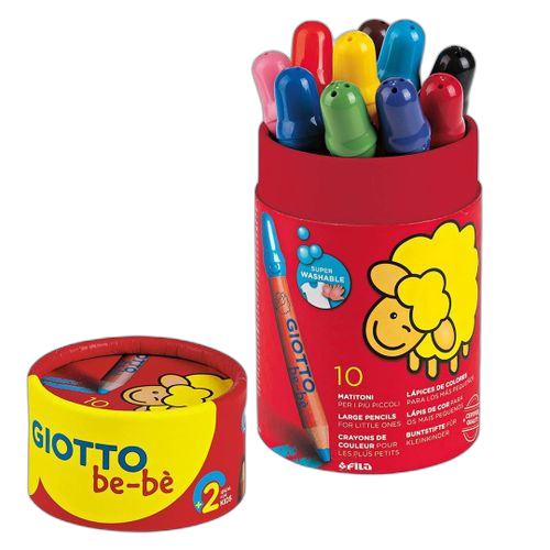 Giotto boite de 10 crayonsde couleur en cire multicolor