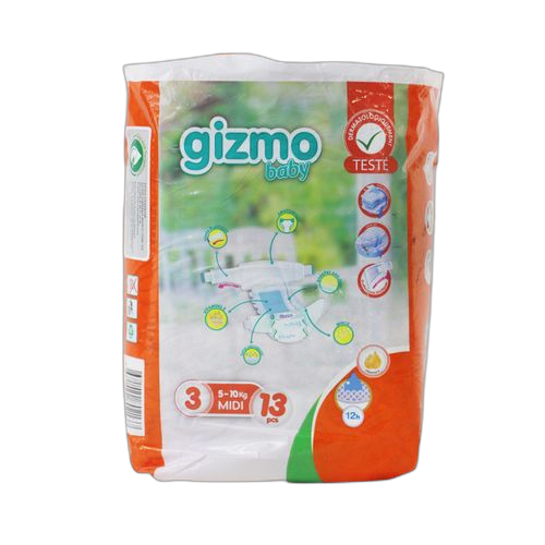 Gizmo pack midi 13 couches pour bébé 5 10kg