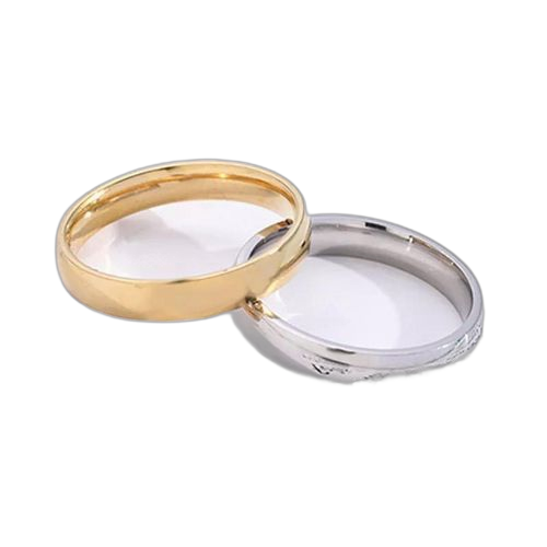 Golden africa 2 x bague plaqué/or class'chic anneau