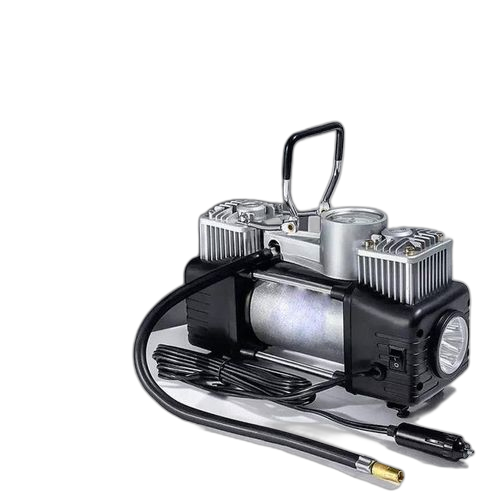 Gonfleur de pneu à double cylindre dc 12 v monté sur véhicule