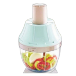 Hachoir à légumes manuel en plastique avec 3 lames